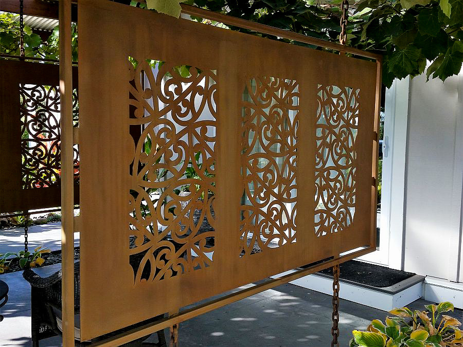 Metal garden and outdoor furnishings, garden art and outdoor sculpture by Adam Styles Creative Metal made in Nelson, NZ